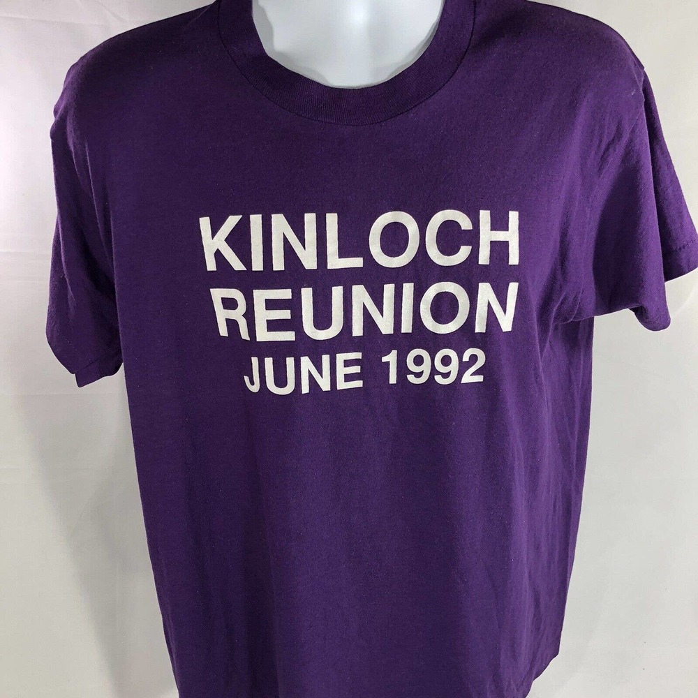 Vintage Kinloch Reunion 1992 Screen Stars Single Stitch USA Made Shirt XL 50/50